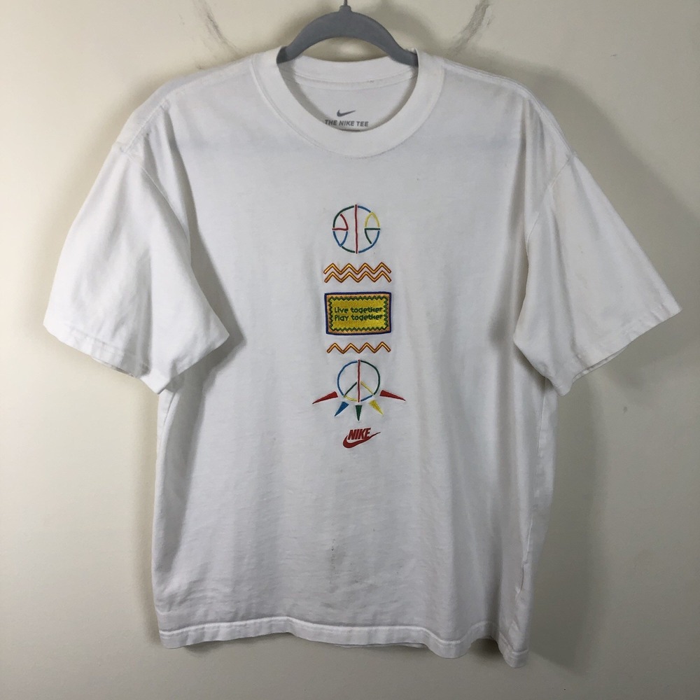 Nike Urban Jungle Reissue Live Together Play Together Spike Lee T-Shirt M White